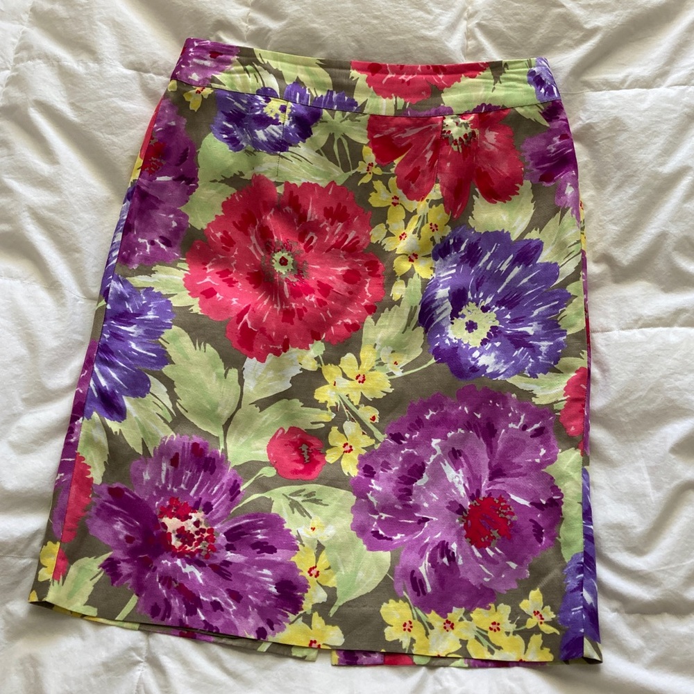 Banana Republic EUC Floral Pencil Skirt